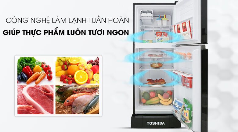 tủ lạnh toshiba inverter 194 lít gr-a25vm (ukg)