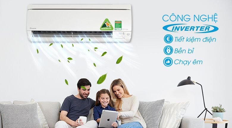 điều hòa 2 chiều daikin inverter 1.5 hp ftxs35gvmv