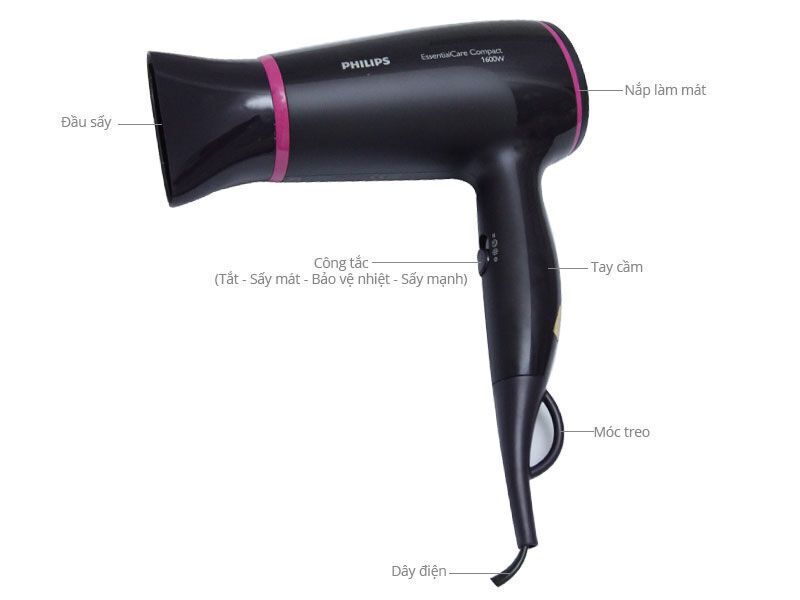 máy sấy tóc philips bhd002