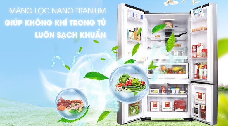 tủ lạnh hitachi inverter 587 lít r-wb730pgv6x gbk