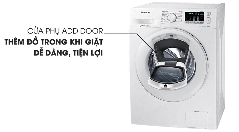 máy giặt samsung addwash inverter 10 kg ww10k44g0yw/sv