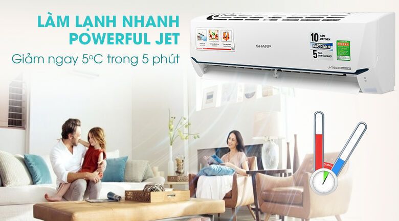 máy lạnh sharp inverter 1.5 hp ah-x12xew