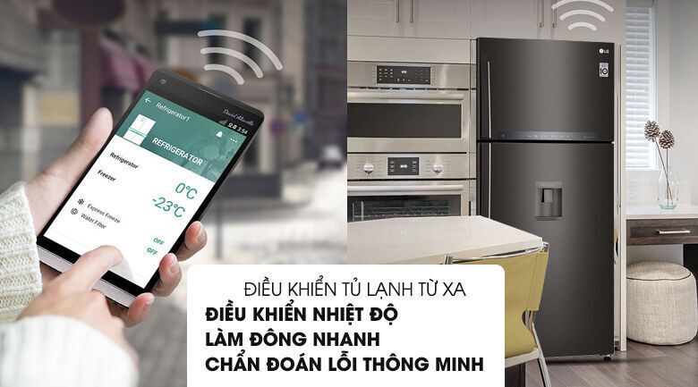 tủ lạnh lg inverter 478 lít gn-d602bl