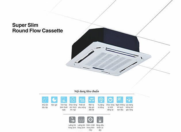 máy lạnh âm trần midea mcd-50crn1 (5.5hp) - 3 pha