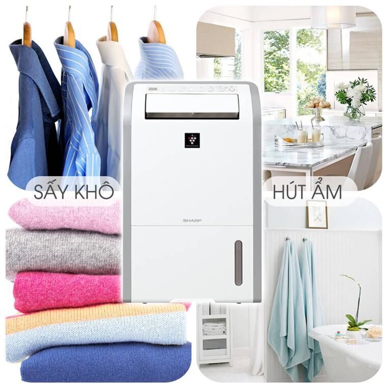 máy hút ẩm sharp dw-d20a-w
