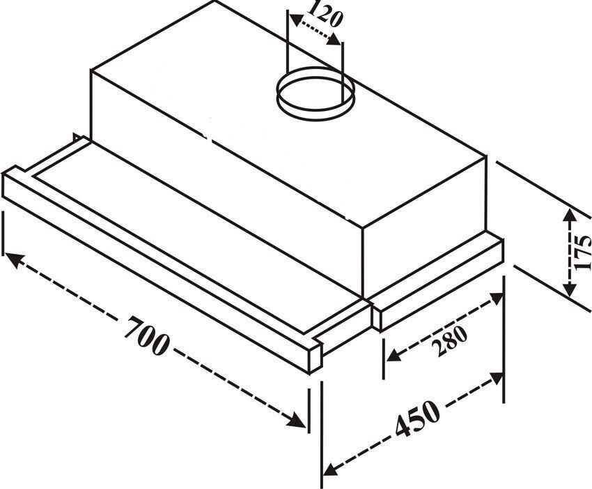 máy hút mùi kaff kf-tl70h