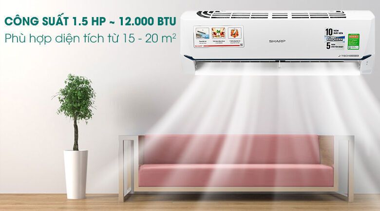 máy lạnh sharp inverter 1.5 hp ah-x12xew