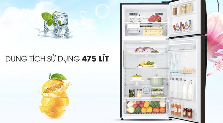 tủ lạnh lg inverter 478 lít gn-d602bl