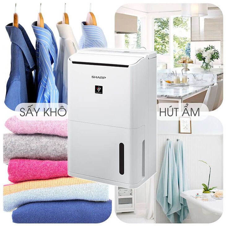 máy lọc hút ẩm sharp dw-d12a-w
