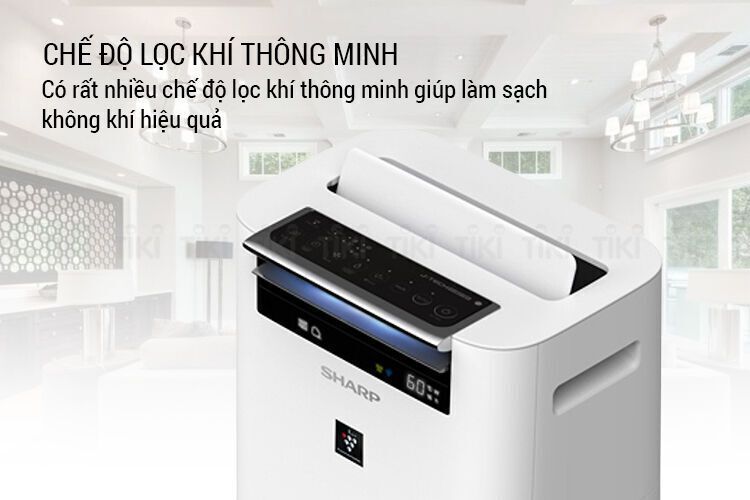 máy lọc không khí và tạo ẩm sharp kc-g40ev-w
