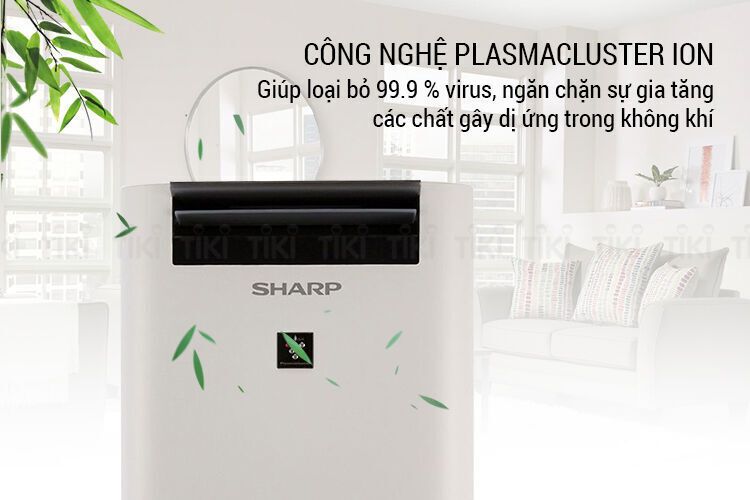 máy lọc không khí và tạo ẩm sharp kc-g40ev-w