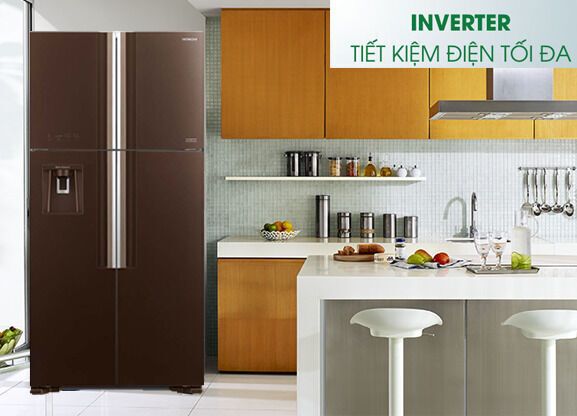 tủ lạnh hitachi inverter 540 lít r-fw690pgv7x(gbw)