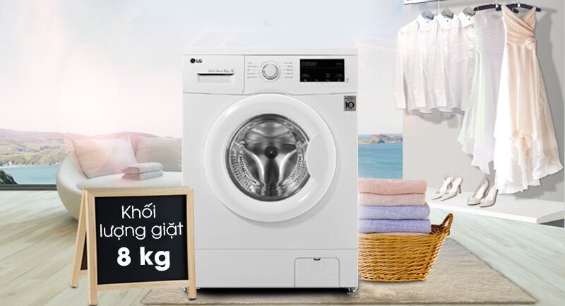 máy giặt lg inverter 8 kg fm1208n6w