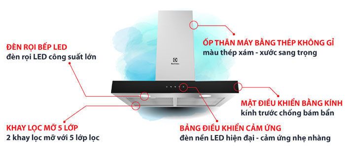 máy hút mùi electrolux efc735sar