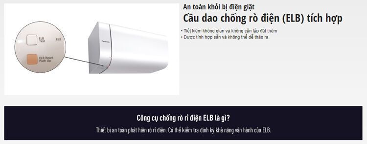 máy nước nóng gián tiếp panasonic dh-15hamvw 15 lít