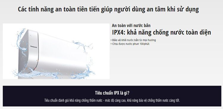 máy nước nóng gián tiếp panasonic dh-15hamvw 15 lít