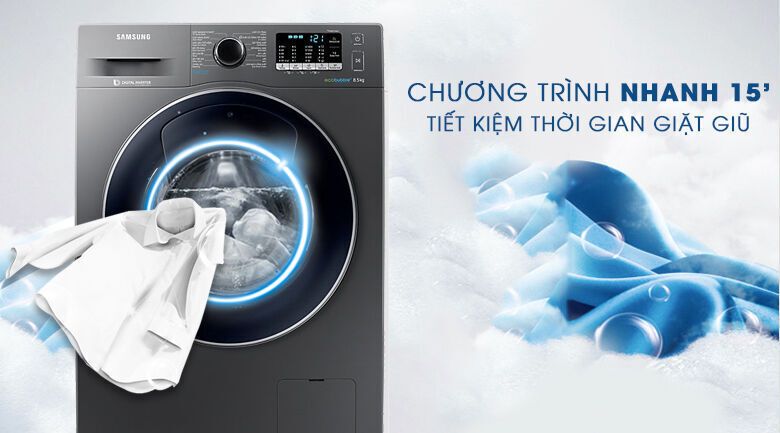 máy giặt samsung addwash inverter 8.5 kg ww85k54e0ux/sv