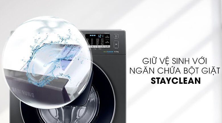 máy giặt samsung addwash inverter 8.5 kg ww85k54e0ux/sv