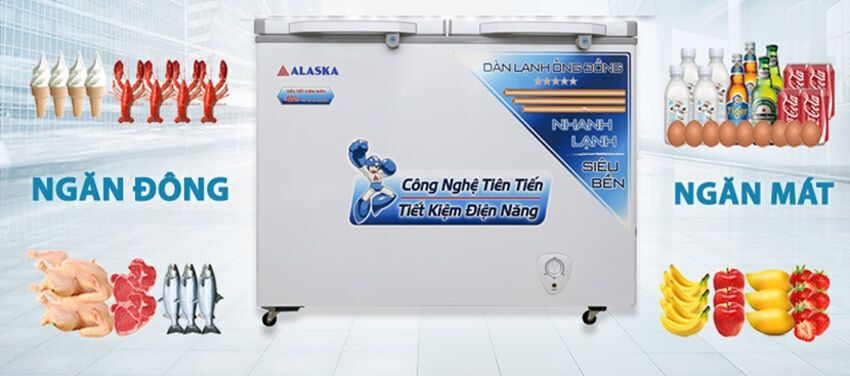 tủ đông alaska bcd-3571 (350 lít)