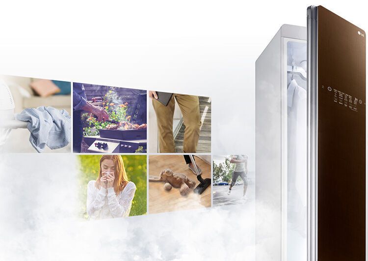 tủ chăm sóc quần áo thông minh lg s3rf- màu nâu