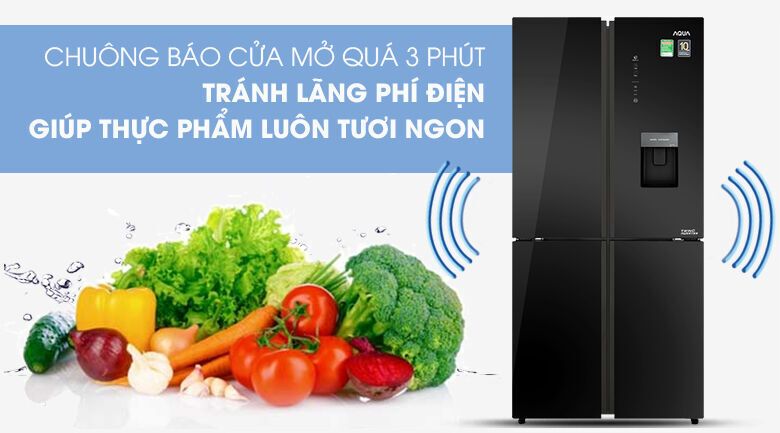 tủ lạnh aqua inverter 456 lít aqr-igw525em gb