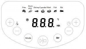 nồi chiên không dầu rapido raf6.5d (điều khiển điện tử) - raf6.5d