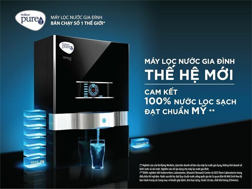 máy lọc nước unilever pureit ultima ro + uv + mf