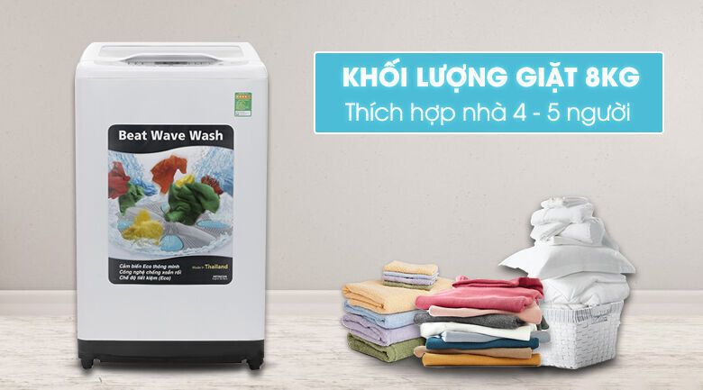 máy giặt hitachi 8kg sf-80xa 220-vt (wh) - hàng chính hãng