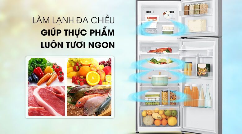 tủ lạnh lg inverter 255 lít gn-d255ps