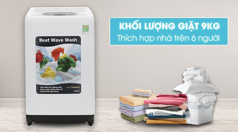 máy giặt hitachi sf-90xa 220-vt (wh) -hàng chính hãng