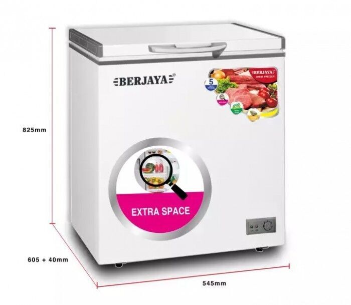 tủ đông berjaya 105 lít bjy-cfsd100a-r6 r134a