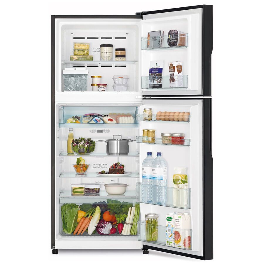 tủ lạnh hitachi inverter 339 lít r-fvx450pgv9 gbk -hàng chính hãng