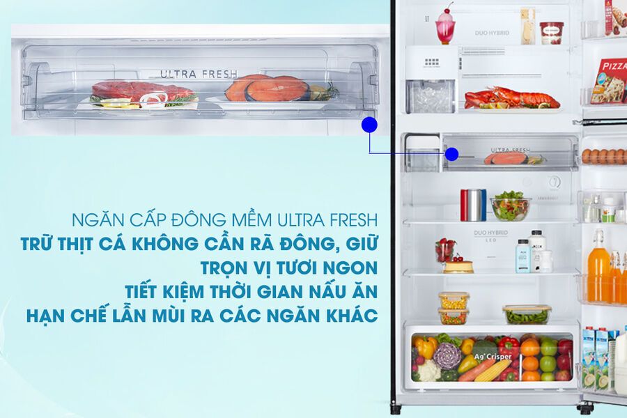 tủ lạnh toshiba inverter 555 lít gr-ag58va (x)