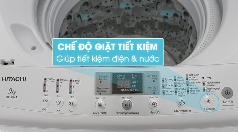 máy giặt hitachi sf-90xa 220-vt (wh) -hàng chính hãng