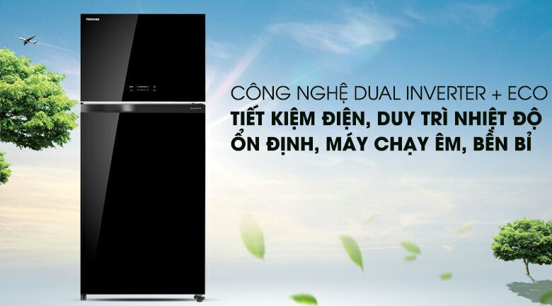 tủ lạnh toshiba inverter 608 lít gr-ag66va (xk)