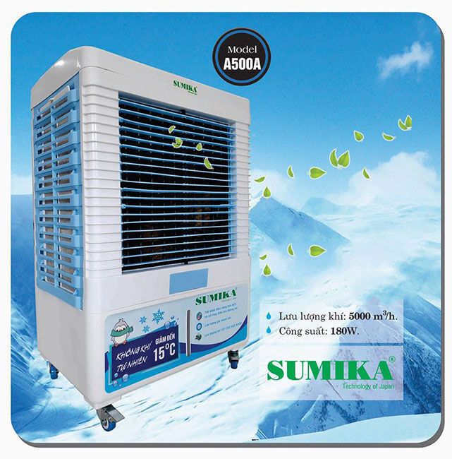 máy làm mát không khí sumika a500a. remote (30-50m2)