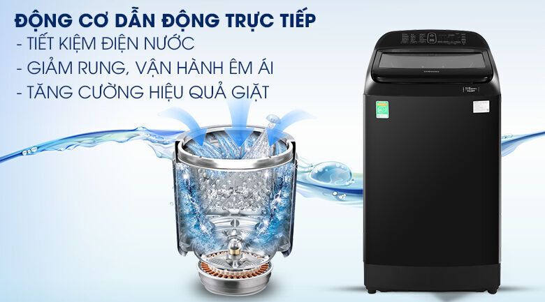 máy giặt samsung inverter 12 kg wa12t5360bv/sv