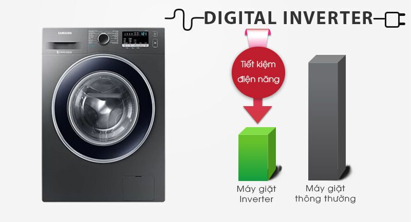 máy giặt samsung inverter 8.5 kg ww85j42g0bx/sv