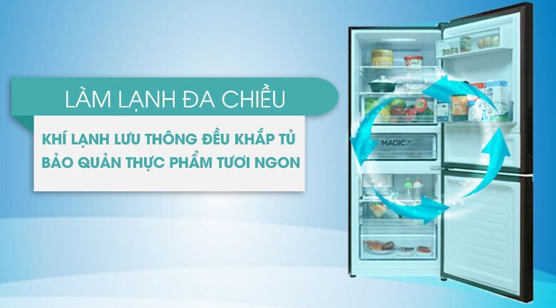 tủ lạnh aqua inverter 260 lít aqr-i298eb bs