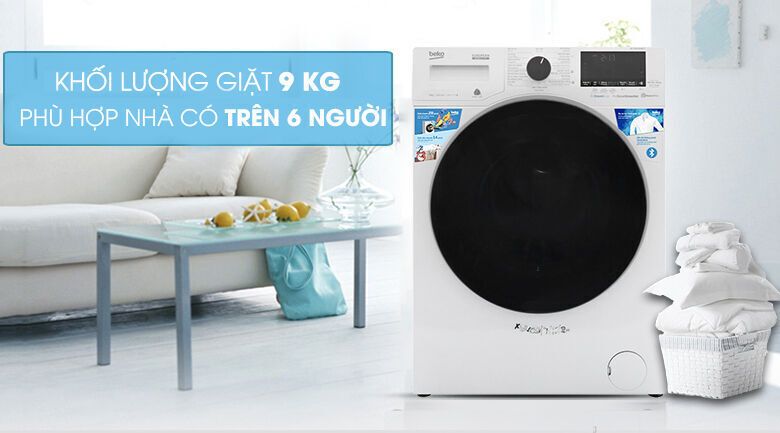 máy giặt beko inverter 9 kg wcv9649xwst