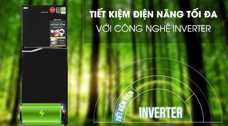 tủ lạnh panasonic inverter 188 lít nr-ba229pkvn - hàng chính hãng