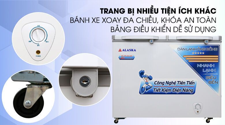 tủ đông alaska 350 lít bcd-3568c