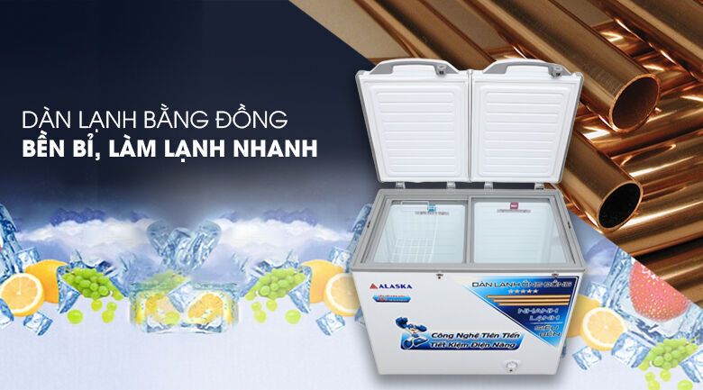 tủ đông alaska 350 lít bcd-3568c