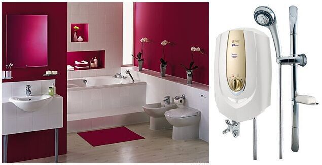 máy tắm nước nóng alpha v1-jet-e , trực tiếp không bơm