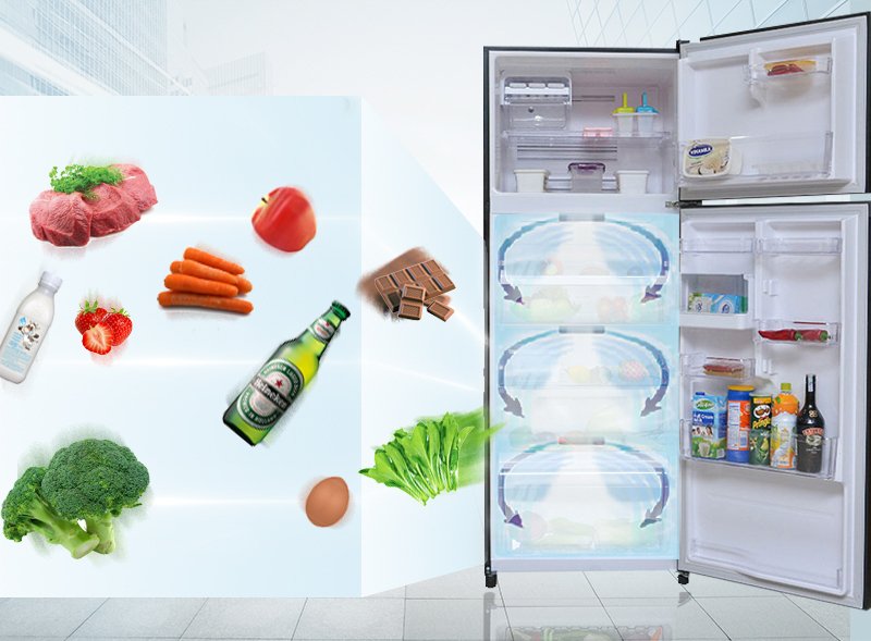 tủ lạnh toshiba 409 lít gr-tg46vpdz (xk1)