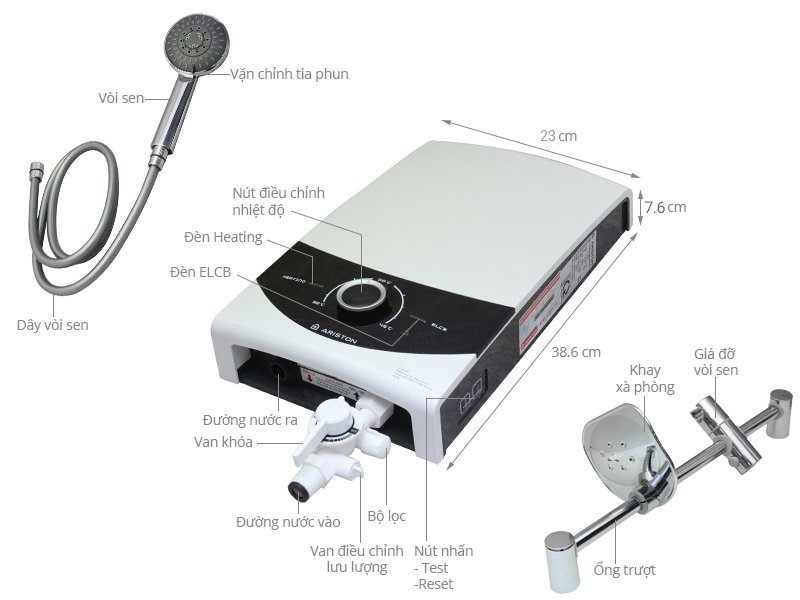 máy nước nóng ariston smc45e-vn 4500w