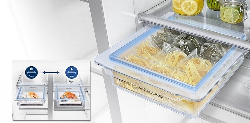 tủ lạnh samsung inverter 575 lít rs58k6417sl/sv