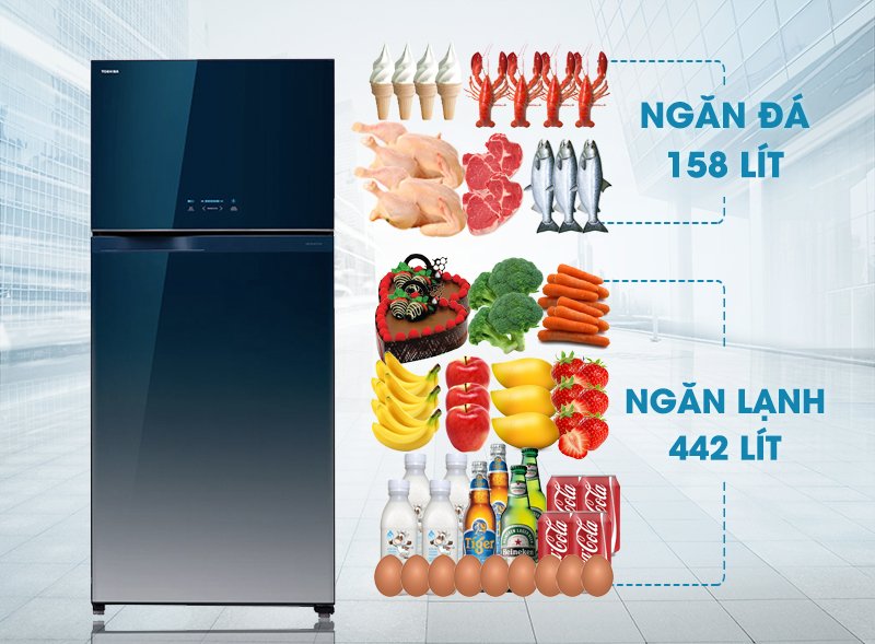 tủ lạnh toshiba 600 lít gr-wg66vdaz