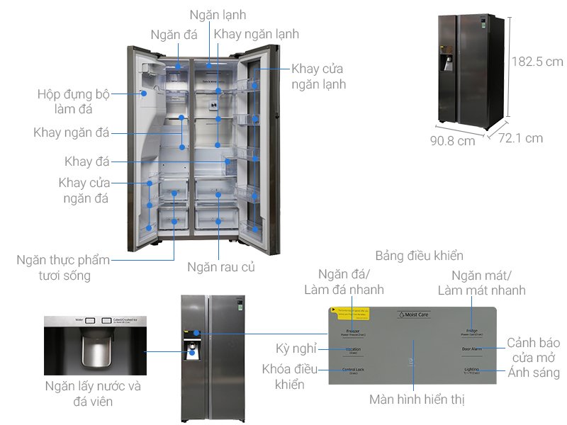 tủ lạnh samsung inverter 620 lít rh58k6687sl/sv