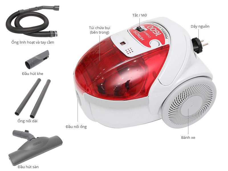máy hút bụi hitachi cv-bm16 1600 w